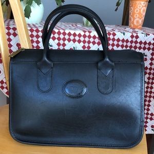 Michael Green leather satchel